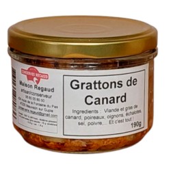 Grattons 100% canard Lot et Garonne Conserverie artisanale Regaud