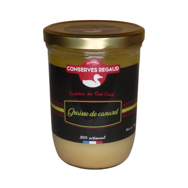 Graisse de canard 750g Lot et Garonne Conserverie artisanale Regaud