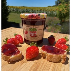 Confiture de Fraise du Sud Ouest par les Confitures de Lilly en Dordogne dans le Périgord.