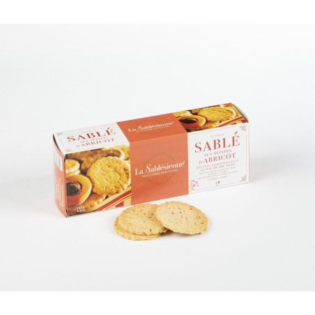 Biscuits sablés aux pépites d'Abricot 125Gr La Sablesienne