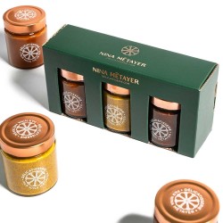 Coffret gourmand Nina Métayer : Caramel, Pistache, Chocolat Noisette