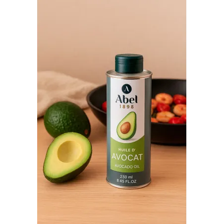 Huile d’avocat Abel 1898 250 ml – huile végétale gastronomique riche en bons acides gras