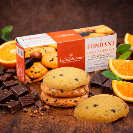 Sablés fondant orange chocolat La Sablésienne biscuit artisanal
