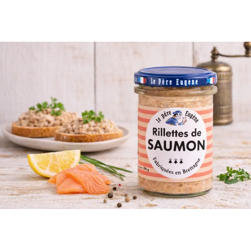 Rillettes aux deux saumons – Le Père Eugène (170 g) - saumon & saumon fumé