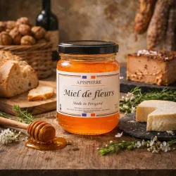 Miel de Fleurs du Périgord – 260g | Récolté par Apisphère – Pur et Local