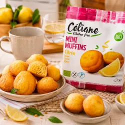 Mini muffins citron bio sans gluten Céliane 200g moelleux
