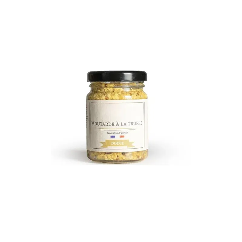Moutarde douce à la truffe noire du Périgord Apisphère 90g