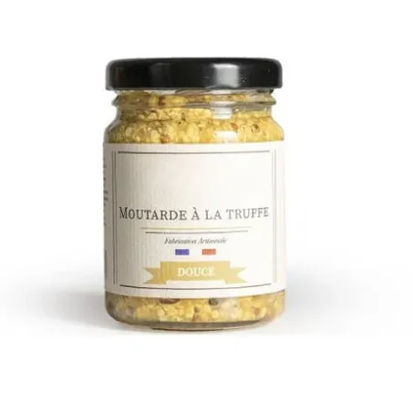 Moutarde douce à la truffe noire du Périgord Apisphère 90g
