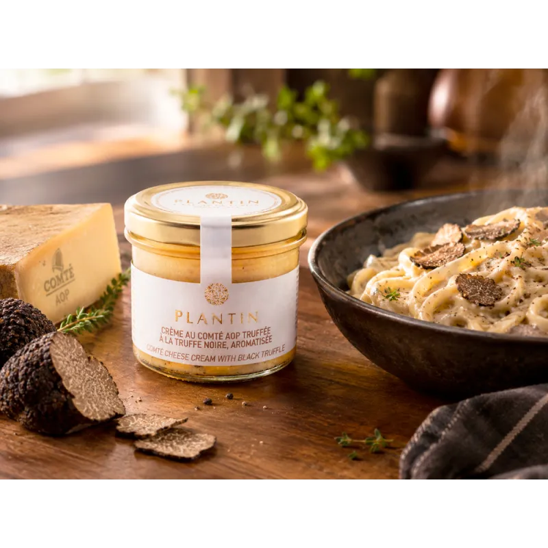 Crème au Comté AOP truffée à la truffe noire Plantin en verrine de 90 g