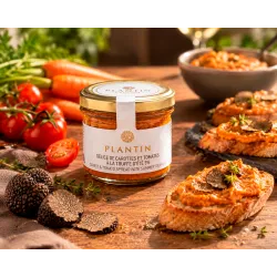 Délice de carottes et de tomates à la truffe d’été Plantin
